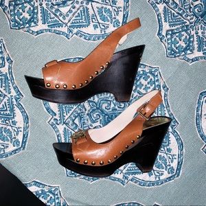 Michael Kors Charm Sling Leather Heels